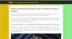 Desktop Screenshot of bewo.fr