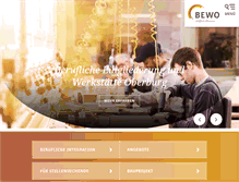 Tablet Screenshot of bewo.ch