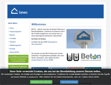 Tablet Screenshot of bewo.de